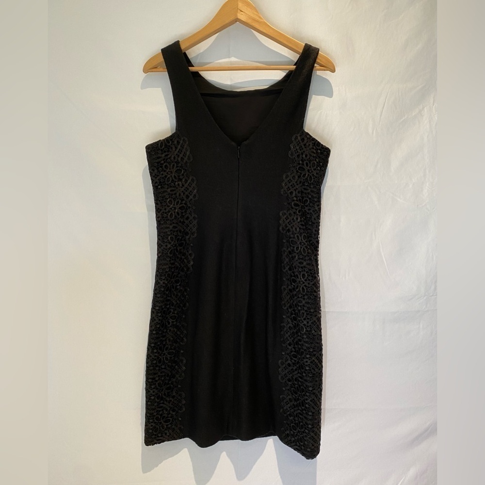 Banana Republic Lace-Trim Wool Sleeveless Shift, size 10 - Picture 3 of 8
